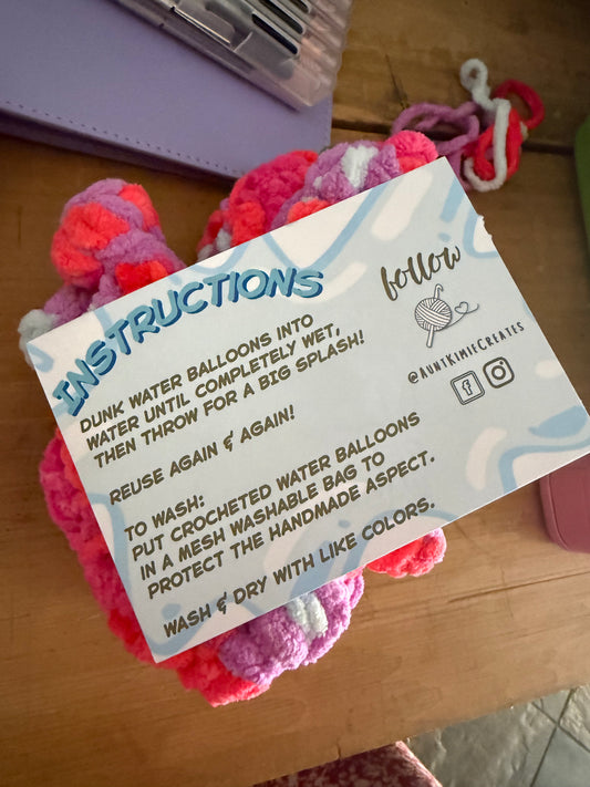 Crocheted Reusable Water Balloons